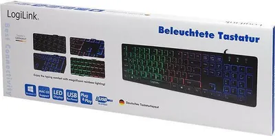 Obrázek produktu pro LogiLink Illuminated - Tastatur - hinterleuchtet
