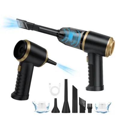 Produktbild von 15000Pa Kabelloser Handstaubsauger, USB Aufladbar Mini Staubsauger für Auto, Haus, Küche, Tierhaare – Super Saugkraft