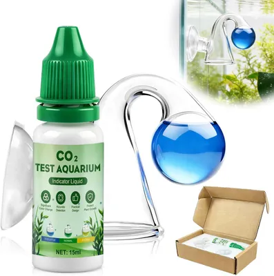 Obrázek produktu pro Testovací sada pro měření obsahu CO2 v akváriích, indikátorová kapalina, 15 ml, pro akvária
