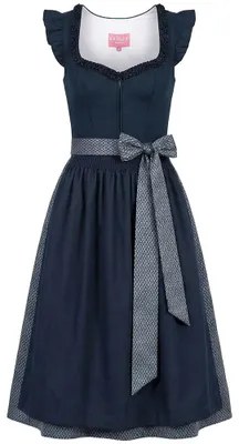 Produktbild von Dirndl Mavie 70cm Länge blau 40