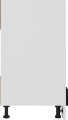 vidaXL Herdumbauschrank Schwarz 60x46x81,5 cm Holzwerkstoff