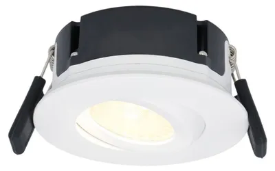 Produktbild von hoftronic LED Einbaustrahler 8W 570lm 2700K Schwenkbar Dimmbar IP65 Weiß
