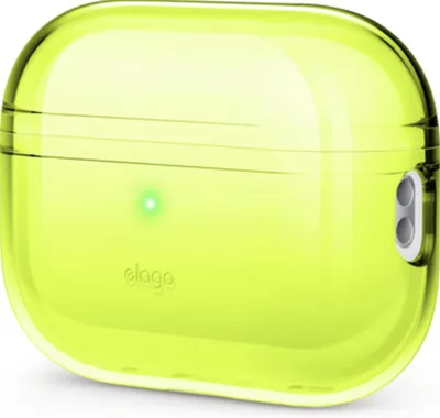 Produktbild von Elago Clear Case für AirPods Pro 2 Neongelb