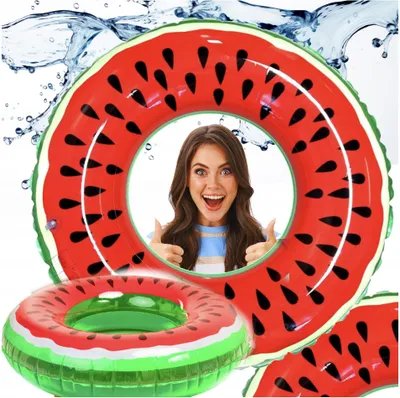 Produktbild von Aufblasbarer Wassermelonenring, 90 cm, für Kinder und Erwachsene, für Pool und Strand