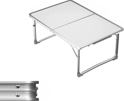Produktbild von Elvo Klappbare Campingtisch – Leichtes Aluminium – 2-fach höhenverstellbare Beine – Tragbarer Picknicktisch für Outdoor & Feste