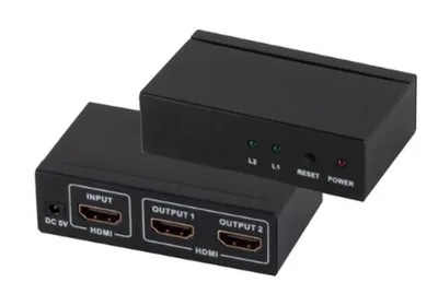 Zdjęcie produktu dla shiverpeaks 2 x HDMI switch, HDMI, 2x HDMI, 1 x HDMI 1.4, 3840 x 2160 px, Czarny, Metal