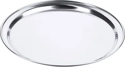 Produktbild von Tablett, Serviertablett, Edelstahl, hochglanz, Ø30-50 cm wählbar : 35 cm Variante: 35 cm