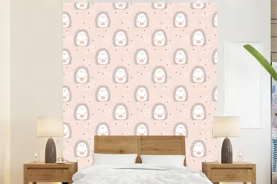 Obrázek produktu pro MuchoWow® Fototapety do obývacího pokoje nebo ložnice tapety vinylové motivy tapety Ježek - Pastel - Děti 180x220cm