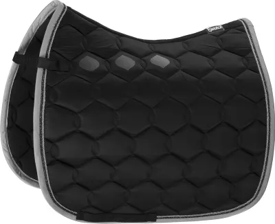 Produktbild von Eskadron Basics Glossy Wave Contrast Schabracke, Größe:Dressur, Farbe:schwarz