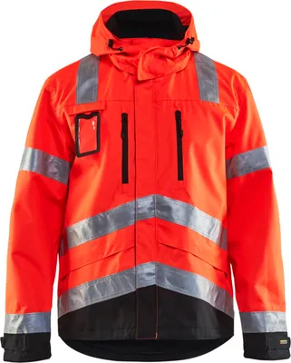 Produktbild von Blakläder High Vis Funktionsjacke 4837 1977 in rot/schwarz, Farbe:high vis rot/schwarz, Größe:S