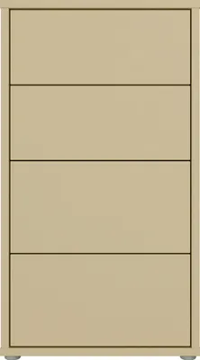 Produktbild von Schubkastenkommode >ALICE SPRINGS< in Buttergelb - 54,8x99,1x34,9cm (BxHxT)