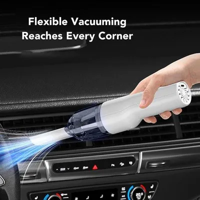 Productafbeelding van Draadloze Handstofzuiger - Autostofzuiger Kruimeldief - Auto Interieur Reinigen - Krachtige Zuigkracht 8000Pa - 26 x 10 x 7 cm