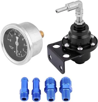 Image de Régulateur de pression de carburant universel 160 psi, noir, pour voiture