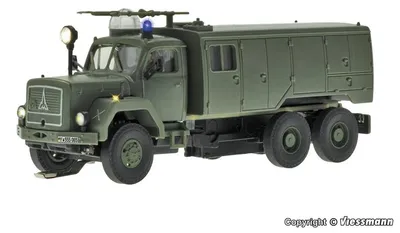 Produktbild von Viessmann 8065 - H0 Feuerwehr MAGIRUS DEUTZ 3-achs mit Rundumleuchte, Militär, Basis, Funktionsmodell - Neu