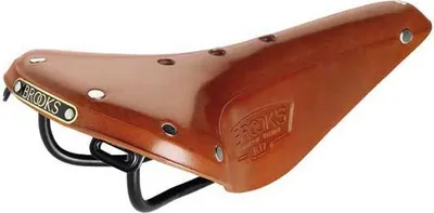 Imagen del producto de Brooks B17, sillín para bicicleta, modelo Track, unisex, color marrón, de un solo color, de cuero