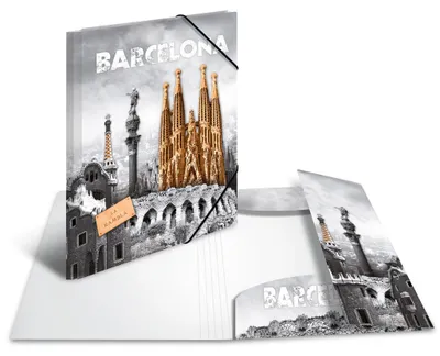 Produktbild von HERMA Eckspannermappe "Trendmetropolen Barcelona" PP A3
