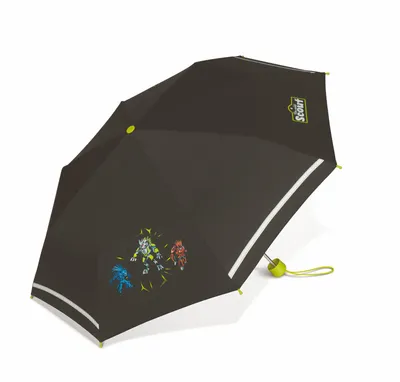 Produktbild von Scout Kinder Regenschirm Kinderschirm Schirm Dark Beast Schwarz 10052