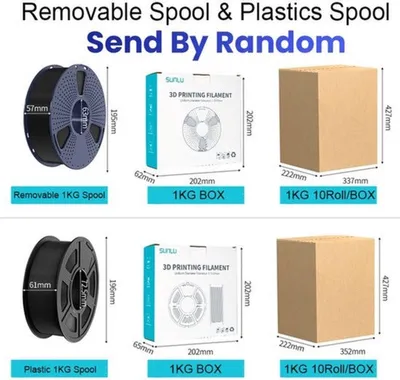 Image de Filament pour imprimante 3D, blanc - 1,75 mm - 1 kg - PLA Plus - Pour imprimantes FDM