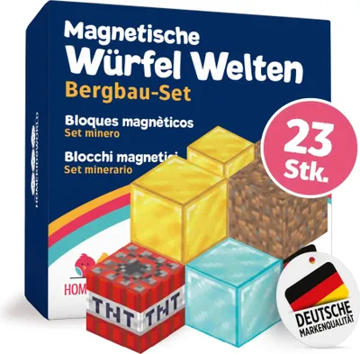 Produktbild von HomeKidsWorld Magnetische Bausteine Bergbau Add-On 23 Teile