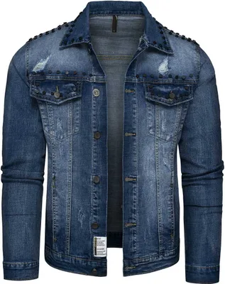 Produktbild von Recea Herren-Jeansjacke Puta gewohnheiten XXL