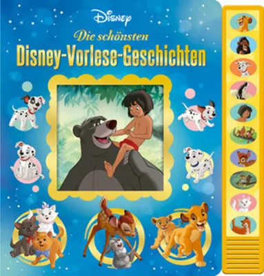 Obrázek produktu pro Disney - Die schönsten Disney-Vorlese-Geschichten - Pappbilderbuch zum Vorlesen - Soundbuch mit 10 tollen Geräuschen