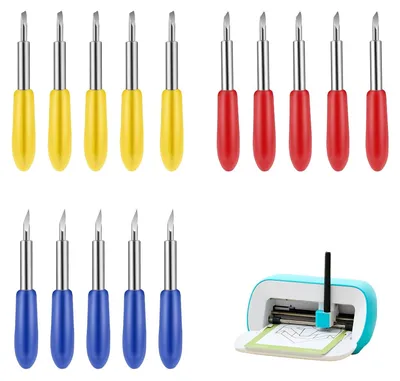 Schneidmesser-Set 15-tlg. – 30° 45° 60° Klingen für Plotter
