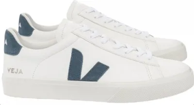 Zdjęcie produktu dla Veja Campo Chromefre California Logo Damskie zamszowe buty sportowe w kolorze białoniebieskim - 4 United Kingdom - 37 EU - 6 US / White Blue