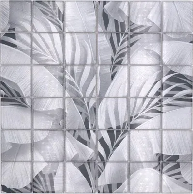 Produktbild von Mosani MOS88-Pic03, Mosaik, Glas, Grau, Drinnen, Rechteck, 298 mm