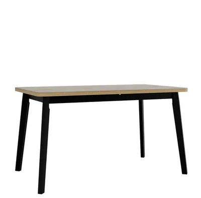 Obrázek produktu pro Rozkládací stůl do jídelny 140x80 cm AMES 6 - dub sonoma / černý
