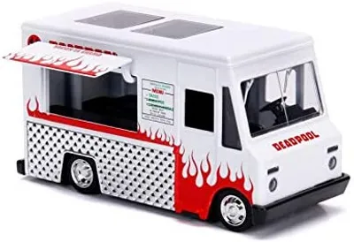Produktbild von Jada Toys Deadpool Diecast Modell Hollywood Rides 1/32 Deadpool Foodtruck JADA99800