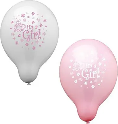 Produktbild von Papstar 19344, Spielzeugballon, Latex, Pink, Weiß, Rund, 8 Jahr(e), 25 cm