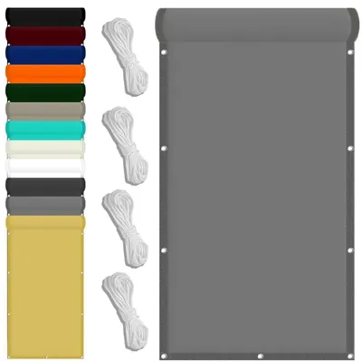 Immagine prodotto di Tenda da sole impermeabile, 120 x 300 cm, protezione UV, tessuto poliestere, tenda parasole