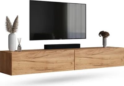 Produktbild von WEST TV Schrank 200 cm Fernsehtisch Sideboard, hängend oder stehend TV Möbel
