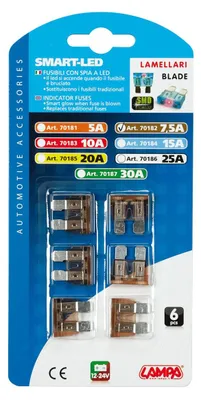 Zdjęcie produktu dla LAMPA Zestaw zabezpieczeń, asortyment bezpieczników 70182