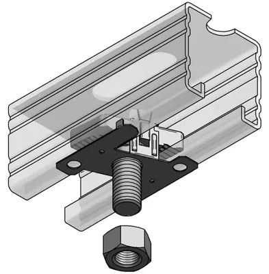 Produktbild von MEFA Montagebolzen Stex 45 MTB, M12x40mm, Stahl S235, verzinkt, 1 Stk.