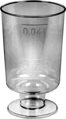 Produktbild von PS 50ml (VP 5) Gläser mit Fuß 20 Stk