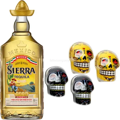 Produktbild von Sierra Tequila Reposado 700ml (38% Vol) + Plus Salz und Pfeffer Streuer in grün & blau- [Enthält Sulfite]