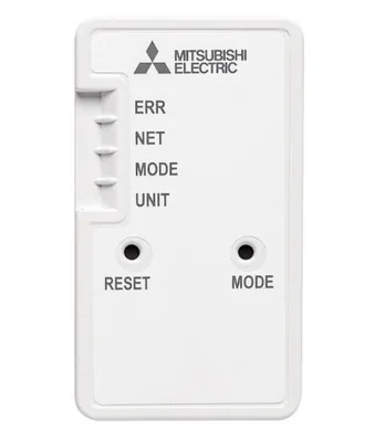 Produktbild von Mitsubishi Electric MAC-587IF-E WLAN modul pro pevnou klimatizaci, dálkové ovládání přes aplikaci Melcloud v chytrém telefonu, kompatibilní s Amazon Alexa a Google Home, bílá barva