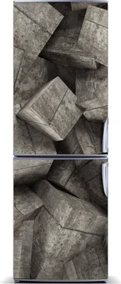 Produktbild von Tulup Kühlschrankdekoration - Magnetmatte - 60 cm x 180 cm - Magnet auf dem Kühlschrank - Betonwürfel