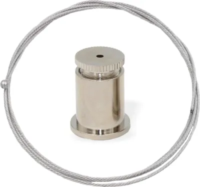 Produktbild von Abhängeset ohne Drahtseilhalter / Gripper  für höhere Lasten, Ø 1,8 mm | vernickelt | Länge 5000 mm