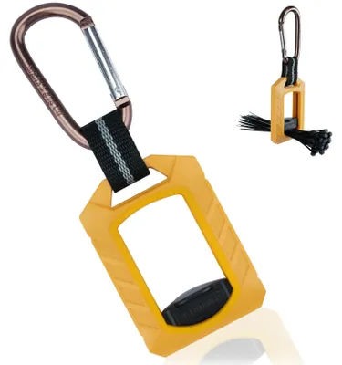 Kabelbinder-Organizer mit Reißverschluss, gelb, 1 Stück
