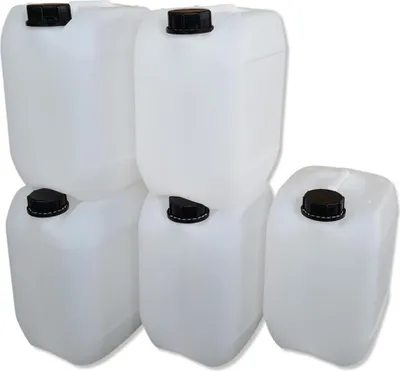 Produktbild von 5 Stück 10 Liter Kanister, Wasserkanister Farbe natur DIN51 (5x10 Knn51)