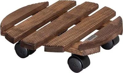 Image de Roulette d'intérieur en bois 30 x 8 cm, capacité de charge de 100 kg