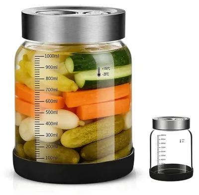 Image de Bocal de fermentation avec couvercle, capacité de 1 litre