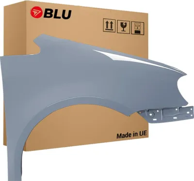 Zdjęcie produktu dla BLU Błotnik Premium pasujący do VW Volkswagen Touran 1T1 LD7X Prawy Szary PlatinGrau | 2003-2006 | Przedni Przód | Lakierowany | Gotowy do montażu | Ocynk