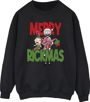 Produktbild von Rick And Morty - "Merry Rickmas" Sweatshirt für Herren BI43710 (XL) (Schwarz)