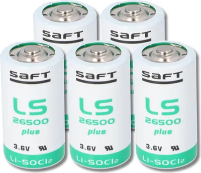 Produktbild von 5x SAFT Lithium Batterie Baby C LS 26500 PLUS 3,6V 8,5Ah Lithium-Thionylchlorid