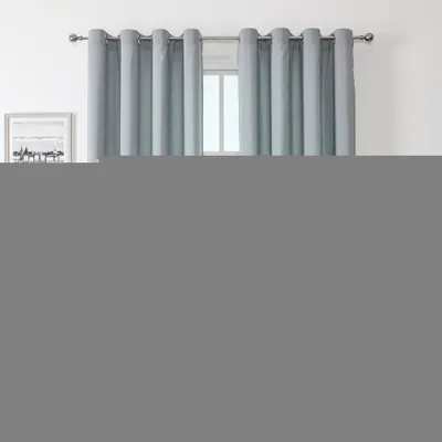 Produktbild von Topchances 2 Stück Outdoor Vorhang mit Ösen, Wasserdicht Outdoor Vorhänge Aussenvorhang Garten Verdunkelung Indoor Outdoor Gardinen für Veranda,Pergola, Cabana, Gazebo, Hellgrau, 213 * 254cm