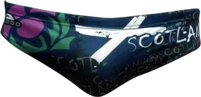 Image de Turbo Scotland Slip de bain Noir XL Hommes Noir XL