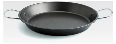 Produktbild von Paella-Pfanne Kohlenstoffstahl, 32 cm, Schwarz, für Ofen und Induktion
